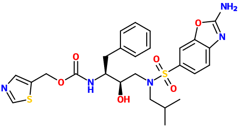 (image for) MC080103 5-Thiazolylmethyl [((1S,2R)-3-[[(2-amino-6-benzoxazolyl)sulfonyl](2-methylpropyl)amino]-2-hydroxy-1-phenylmethyl)propyl]carbamate